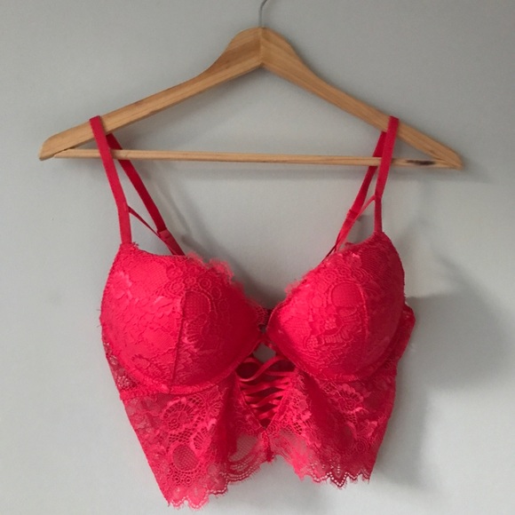 La SENZA Other - La Senza Red Lacey Push-up Bra